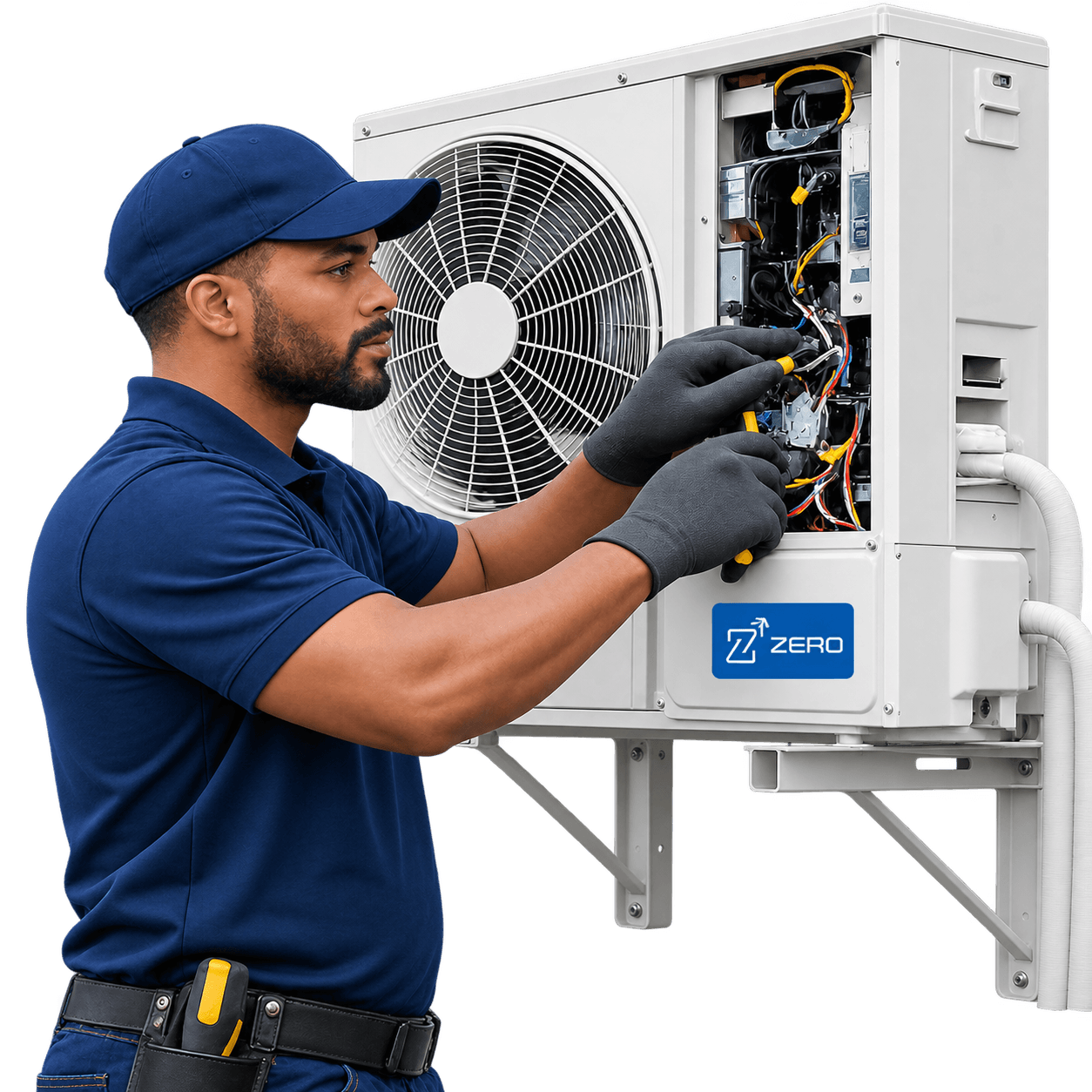 Technician working